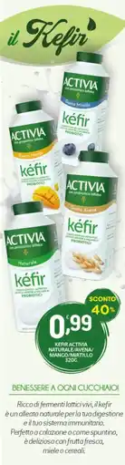 Crai Kefir activia naturale/avena/ mango/mirtillo offerta