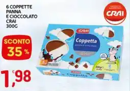 Crai 6 coppette panna e cioccolato crai offerta