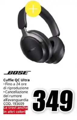 MediaWorld BOSE Cuffie QC Ultra offerta