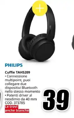 MediaWorld PHILIPS Cuffie TAH5209 offerta
