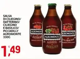 Crai Salsa di ciliegino/ datterino/ ciliegino e basilico/ piccadilly agromonte offerta
