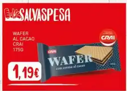 Crai Wafer al cacao crai offerta