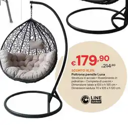 Progress Poltrona pensile Luna offerta