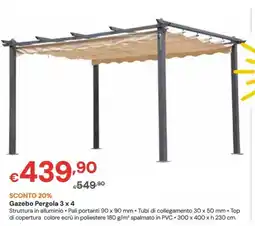 Progress Gazebo Pergola 3 x 4 offerta