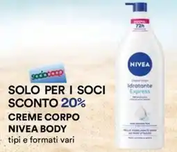 Ipercoop Creme corpo NIVEA BODY offerta