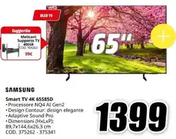 MediaWorld SAMSUNG Smart TV 4K 65S85D offerta
