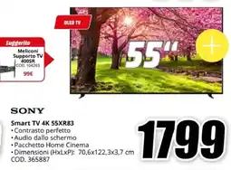 MediaWorld SONY Smart TV 4K 55XR83 offerta
