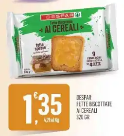 Vibian Despar fette biscottate ai cereali offerta