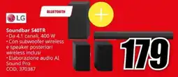 MediaWorld LG Soundbar S40TR offerta