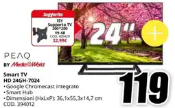 MediaWorld ΡΕΛΟ BY Media World Smart TV HD 24GH-7024 offerta