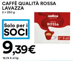 Coop Caffè qualità rossa LAVAZZA offerta