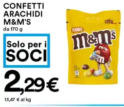Coop Confetti arachidi M&M'S offerta