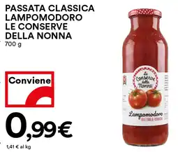 Coop Passata classica lampomodoro LE CONSERVE DELLA NONNA offerta