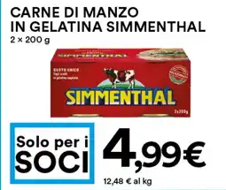 Coop Carne di manzo in gelatina SIMMENTHAL offerta