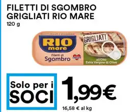 Coop Filetti di sgombro grigliati RIO MARE offerta