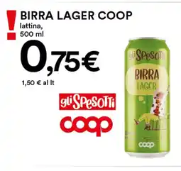 Coop Birra lager COOP offerta