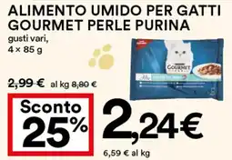 Coop Alimento umido per gatti gourmet perle PURINA offerta