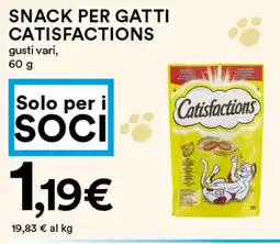 Coop Snack per gatti CATISFACTIONS offerta
