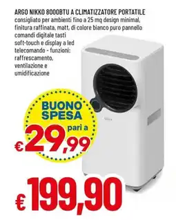 Famila ARGO NIKKO 8000BTU A CLIMATIZZATORE PORTATILE offerta