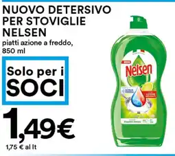 Coop Nuovo detersivo per stoviglie NELSEN offerta
