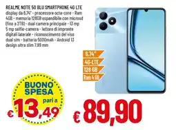 Famila REALME NOTE 50 BLU SMARTPHONE 4G LTE offerta