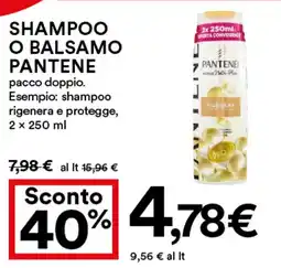Coop Shampoo o balsamo PANTENE offerta