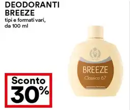 Coop Deodoranti BREEZE offerta