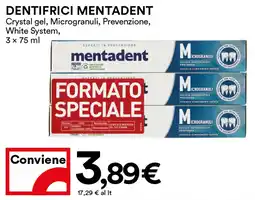 Coop Dentifrici MENTADENT offerta