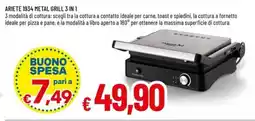 Famila Ariete 1934 metal grill 3 in 1 offerta