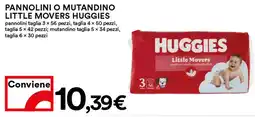 Coop Pannolini o mutandino little movers HUGGIES offerta