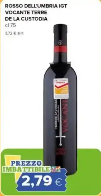 Tigre Rosso dell'umbria igt vocante terre de la custodia offerta