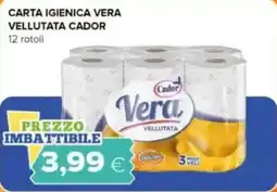Tigre Carta igienica vera vellutata CADOR offerta