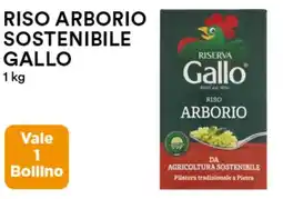 Coop Riso arborio sostenibile GALLO offerta