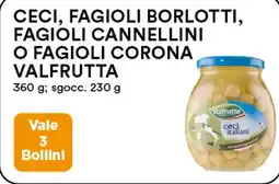 Coop Ceci, fagioli borlotti, fagioli cannellini o fagioli corona VALFRUTTA offerta