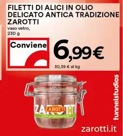 Coop Filetti di alici in olio delicato antica tradizione ZAROTTI offerta