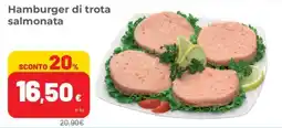 Coop Superstore Hamburger di trota salmonata offerta