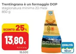 Coop Superstore Trentingrana è un formaggio DOP offerta