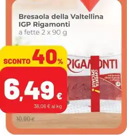 Coop Superstore Bresaola della Valtellina IGP Rigamonti offerta
