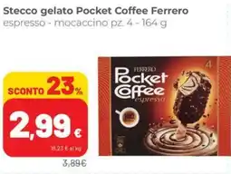 Coop Superstore Stecco gelato Pocket Coffee Ferrero offerta