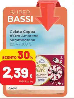 Coop Superstore Gelato Coppa d'Oro Amarena Sammontana offerta