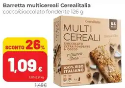 Coop Superstore Barretta multicereali Cerealitalia offerta