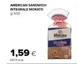 Tigre American sandwich integrale MORATO offerta