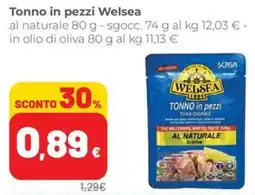 Coop Superstore Tonno in pezzi Welsea offerta