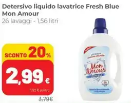 Coop Superstore Detersivo liquido lavatrice Fresh Blue Mon Amour offerta