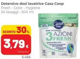 Coop Superstore Detersivo dosi lavatrice Casa Coop offerta