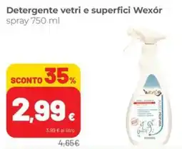 Detergente vetri e superfici Wexór spray