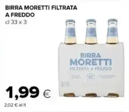Tigre Birra moretti filtrata a freddo offerta