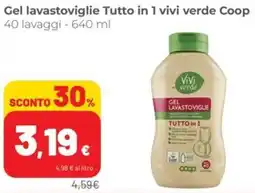Coop Superstore Gel lavastoviglie Tutto in 1 vivi verde Coop offerta