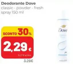Coop Superstore Deodorante Dove offerta