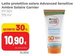 Coop Superstore Latte protettivo solare Advanced Sensitive Ambre Solaire Garnier offerta